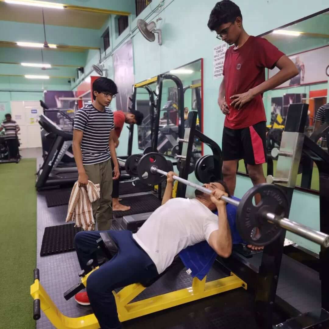 Man exercising on a treadmill for cardio workout and endurance building